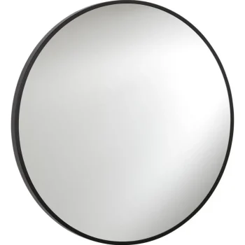 Online Kwantum Badkamerspiegel Ø80 Cm Zwart