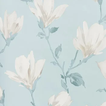 Outlet Kwantum Behang Lea Blauw Multicolor