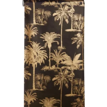 Outlet Kwantum Behang Manouk Zwart