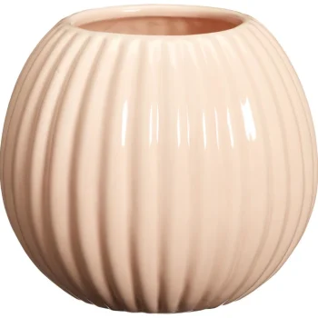 Outlet Kwantum Bloempot Ribbel 15x13 Cm Roze