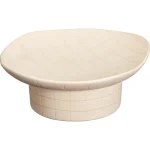 Best Kwantum Decoratie Schaal Op Voet Rocci Beige