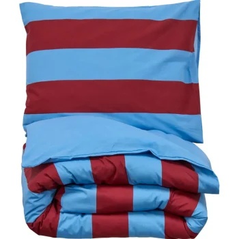 Hot Kwantum Dekbedovertrek Ezra - Blauw/rood 140x220 Cm 140X220CM