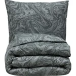 Hot Kwantum Dekbedovertrek Marble Grijs 140x220 Cm