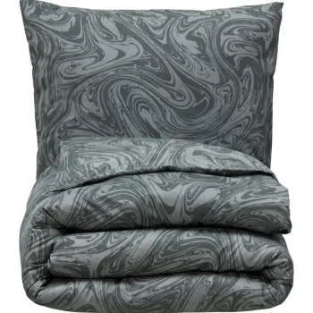 Hot Kwantum Dekbedovertrek Marble Grijs 140x220 Cm