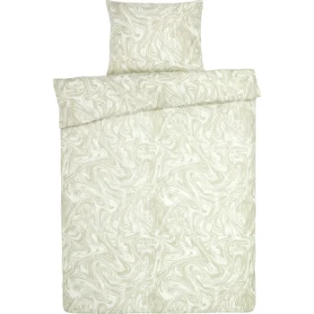 Discount Kwantum Dekbedovertrek Marble Taupe 140x220 Cm