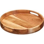 Clearance Kwantum Dienblad Acacia Naturel - Ø40 Cm ø 40 Cm Ø040CM