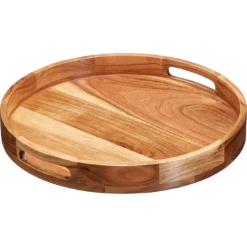 Clearance Kwantum Dienblad Acacia Naturel - Ø40 Cm ø 40 Cm Ø040CM