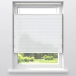 Outlet Kwantum Dubbel Plisségordijn Vera Wit Lichtdoorlatend