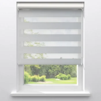 New Kwantum Duo Rolgordijn Mace Grijs LichtGrijs