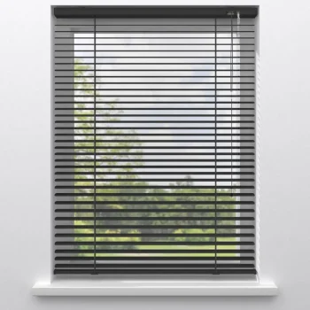 Outlet Kwantum Fenstr Aluminium Jaloezie Alix 25mm Zwart