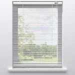 Hot Kwantum Fenstr Aluminium Jaloezie Dane 25mm Wit