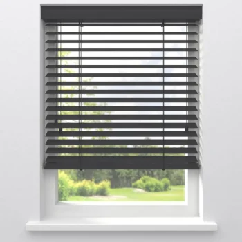 Hot Kwantum Fenstr Bamboe Jaloezie Wessel 50mm Zwart