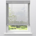 Fashion Kwantum Fenstr Bamboe Jaloezie Wessel Wit 50mm