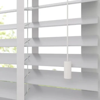 Fashion Kwantum Fenstr Bamboe Jaloezie Wessel Wit 50mm
