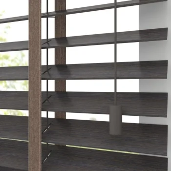 Clearance Kwantum Fenstr Bamboe Jaloezie Wietze Bruin 50mm Dr.Bruin