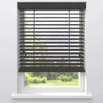 Fashion Kwantum Fenstr Bamboe Jaloezie Xavi Donkerbruin 65mm Zwart