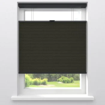 New Kwantum Fenstr Dubbel Plissé 45mm Lot Espresso Verduisterend