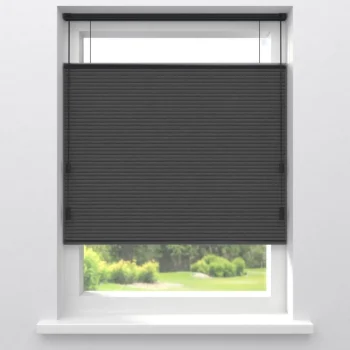 Clearance Kwantum Fenstr Dubbel Plissé Aniek Verduisterend Antraciet
