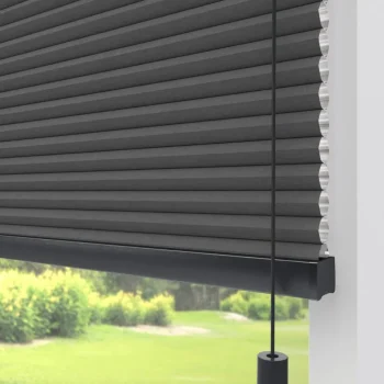 Clearance Kwantum Fenstr Dubbel Plissé Aniek Verduisterend Antraciet