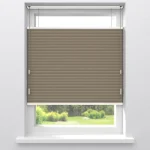 Hot Kwantum Fenstr Dubbel Plissé Elsa Verduisterend Taupe