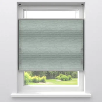 Hot Kwantum Fenstr Dubbel Plissé Gwen Licht Grijs Verduisterend