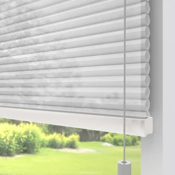 New Kwantum Fenstr Dubbel Plissé Jana Lichtdoorlatend Wit