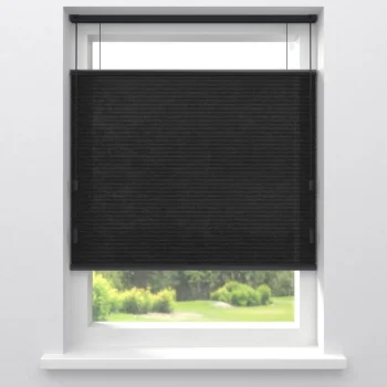 Outlet Kwantum Fenstr Dubbel Plissé Jana Lichtdoorlatend Zwart