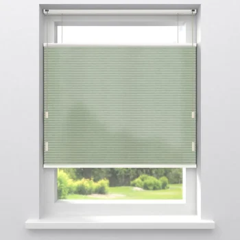 Outlet Kwantum Fenstr Dubbel Plisségordijn Dana Groen Lichtdoorlatend