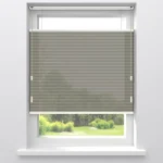 Online Kwantum Fenstr Dubbel Plisségordijn Dewi Lichtdoorlatend Taupe