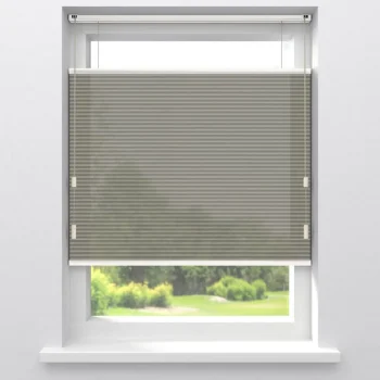 Online Kwantum Fenstr Dubbel Plisségordijn Dewi Lichtdoorlatend Taupe