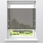 Best Kwantum Fenstr Dubbel Plisségordijn Maud Donkerbruin Transparant Dr.Bruin