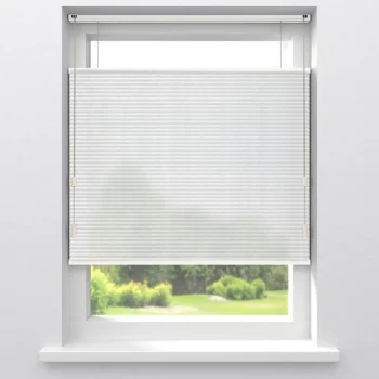 New Kwantum Fenstr Dubbel Plisségordijn Mia Lichtdoorlatend Offwhite