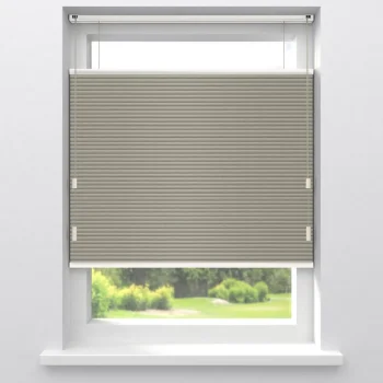 Fashion Kwantum Fenstr Dubbel Plisségordijn Thirza Verduisterend Taupe