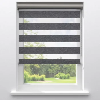 Clearance Kwantum Fenstr Duo Rolgordijn Michiel Donkergrijs Dr.Grijs