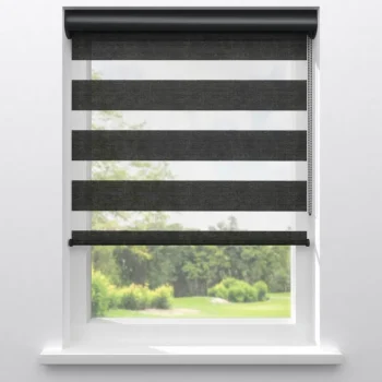 Clearance Kwantum Fenstr Duo Rolgordijn Noan Zwart