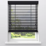 Best Kwantum Fenstr Houten Jaloezie Hein 50mm Zwart