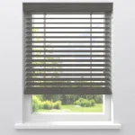 Clearance Kwantum Fenstr Houten Jaloezie Jens Licht Grijs 50mm LichtGrijs