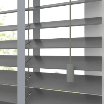 Sale Kwantum Fenstr Houten Jaloezie Wouter Midden Grijs 50mm Mid.Grijs