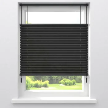 Online Kwantum Fenstr Plissé Mara Zwart Lichtdoorlatend