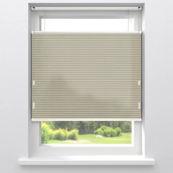 Outlet Kwantum Fenstr Plisségordijn Raya Lichtdoorlatend Taupe