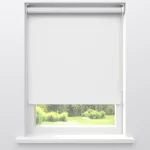 Fashion Kwantum Fenstr Rolgordijn Fiene Verduisterend Wit