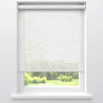 Fashion Kwantum Fenstr Rolgordijn Fleur Wit Transparant