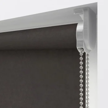 Fashion Kwantum Fenstr Rolgordijn Gus Velours Verduisterend Bruin