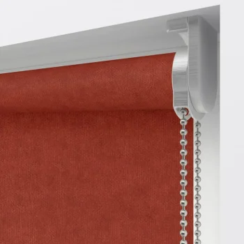 Hot Kwantum Fenstr Rolgordijn Gus Velours Deels Verduisterend Cognac