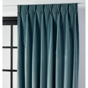 Fashion Kwantum Gordijn Velours Romeo Blauw Grijs