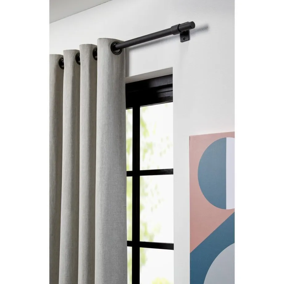 gordijnroede-240-cm-mat-zwart-jqtSoBaJ-1.webp Discount Kwantum Gordijnroede 240 Cm Mat Zwart Staal - Ø28mm