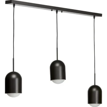 Outlet Kwantum Hanglamp Beanie 3-Lichts Zwart