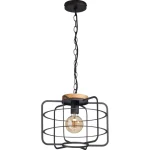 Sale Kwantum Hanglamp Wood 1-Lichts Zwart