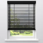 Online Kwantum Houten Jaloezie Xander 50mm Zwart