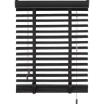 New Kwantum Houtlook Jaloezie Ravi Zwart 50mm 180x175 Cm 180X175CM